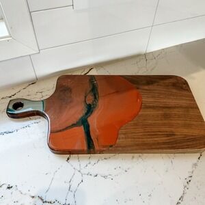 Resin Wood Handcrafted‎ Cutting Board ALG Artistry 21X10 Handmade!